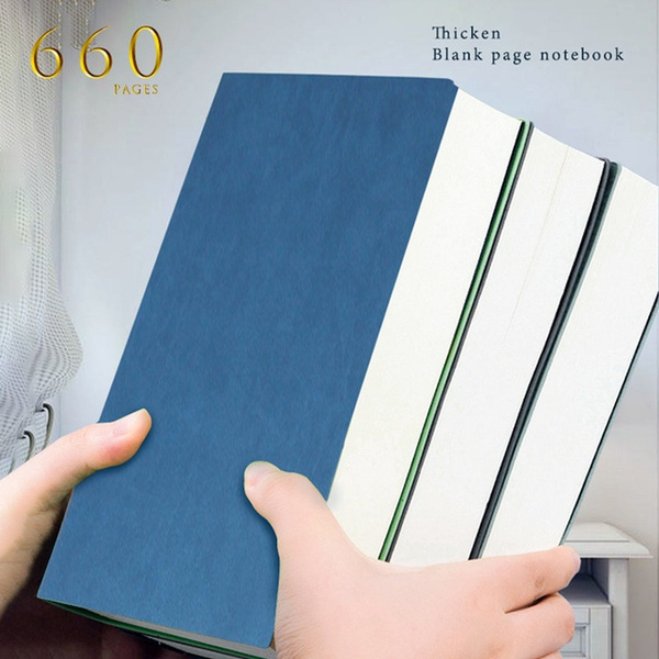 Thicken 660 Pages A4/A5/A6 Blank Sketchbook 16k Sketchbook Hand-painted  Book Plus Extra-thick White Paper Anime Picture Book Sketch Book Blank  Notebook